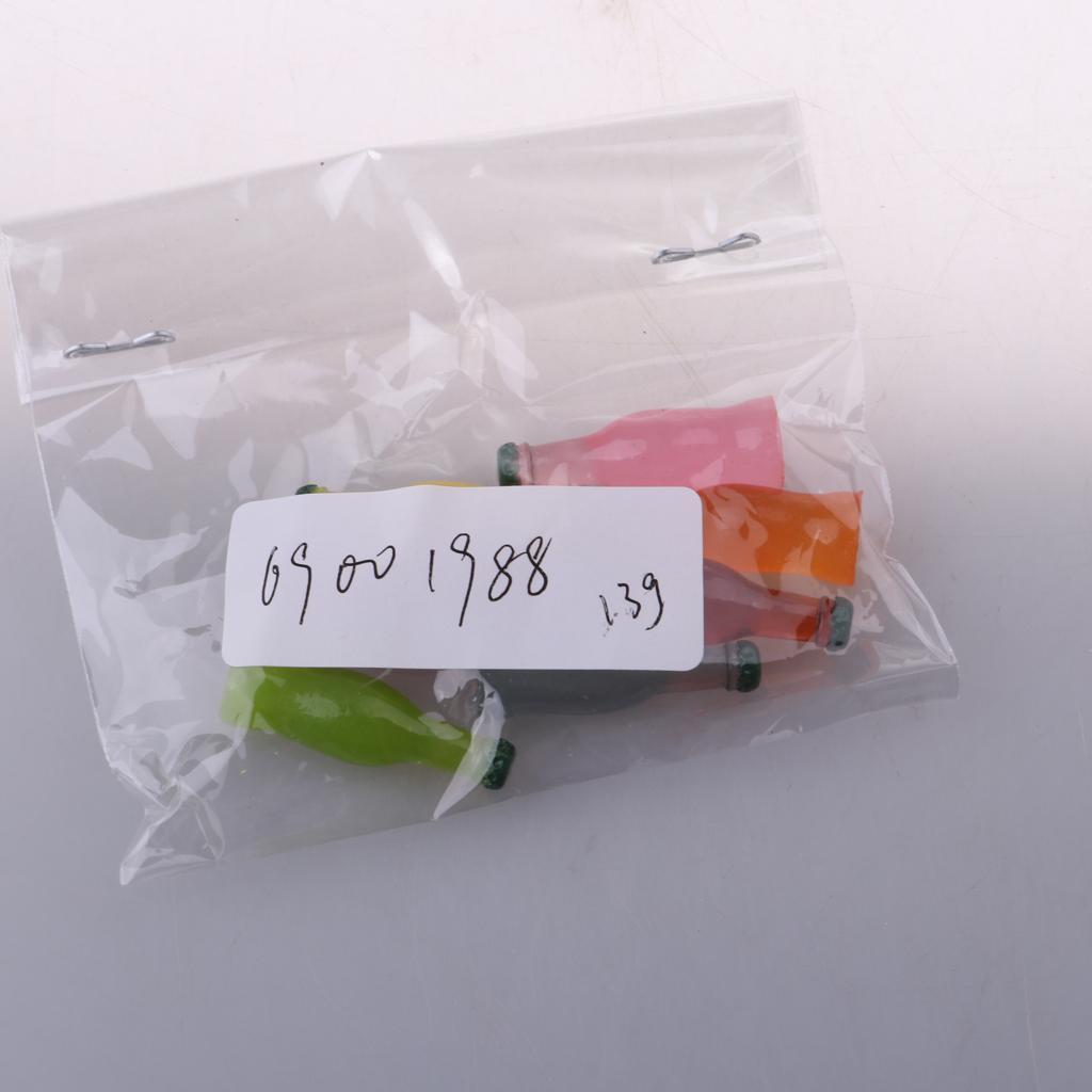 Set of 7 Pieces Miniature Cocktail Bottles Model Dollhouse Foods Accessories