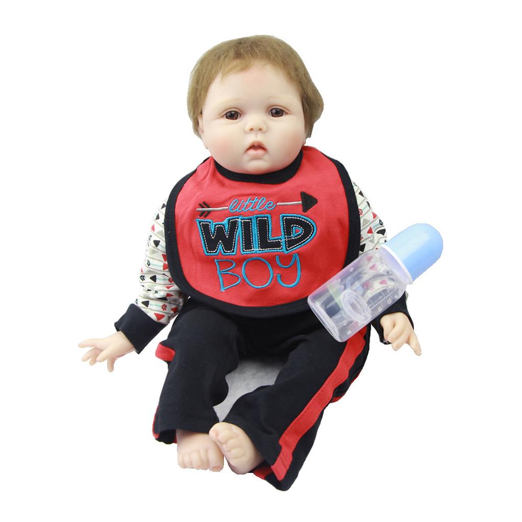 Fashion Rompers Pants Bib Suit for 22''-23'' Reborn Baby Boy Doll Clothes