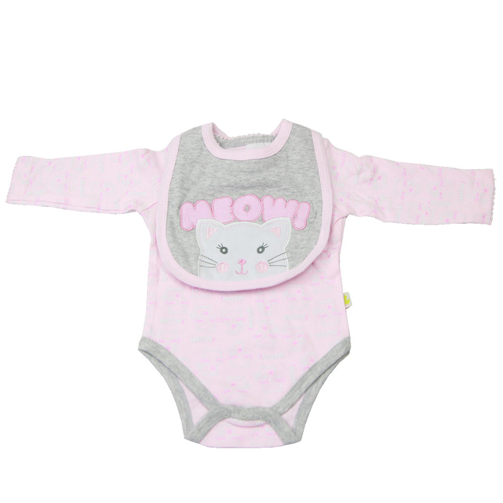 Cat Rompers Pants Bib Suit for 22''-23'' Reborn Baby Girl Doll Clothes