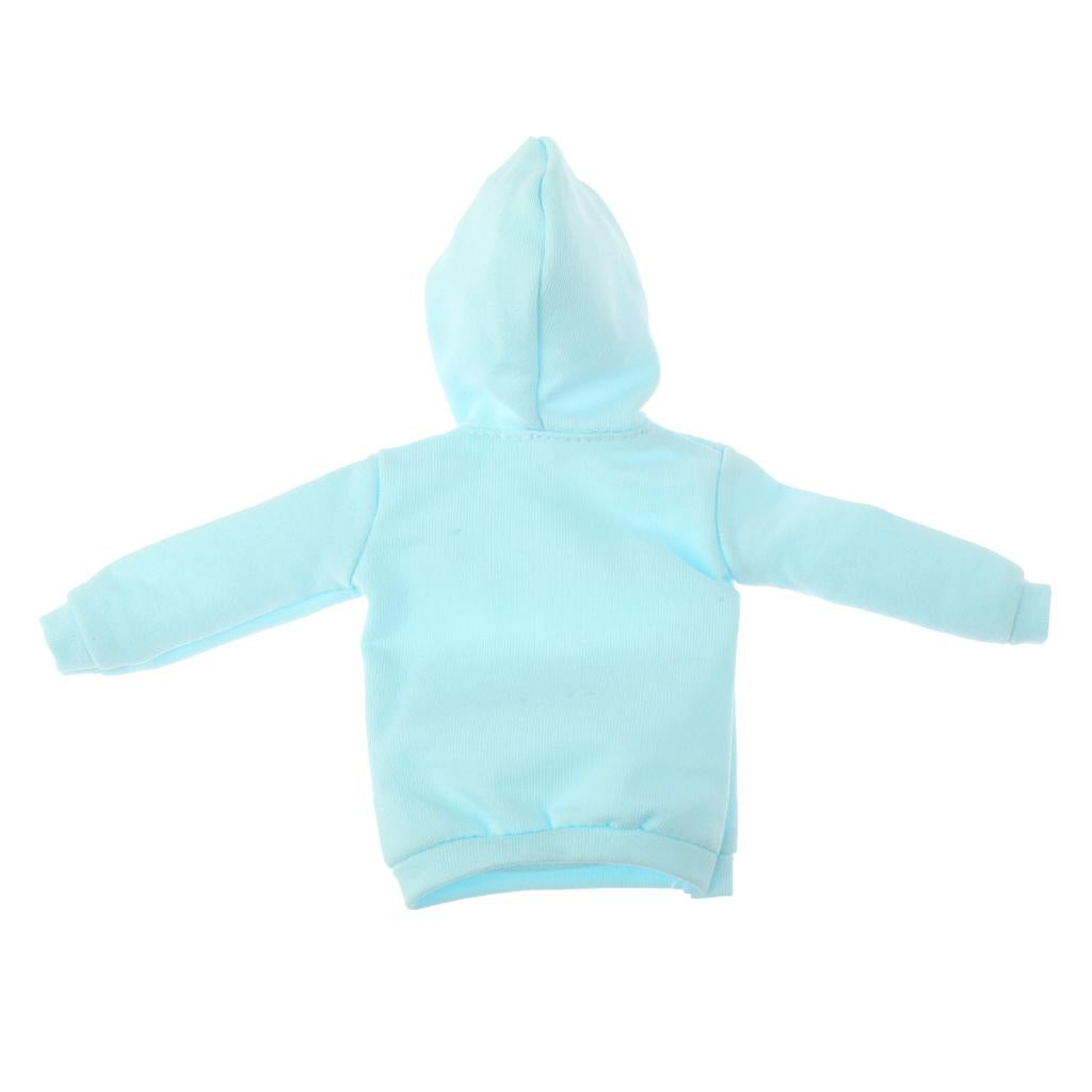 Casual Long Pure Hoodie Top Sweatshirt for 1/6 Blythe Dolls Accs Peak Green