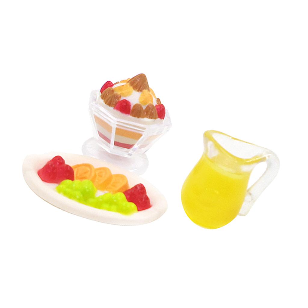 1:12 Dollhouse Miniature Food & Groceries Home Decoration Fruit Platter