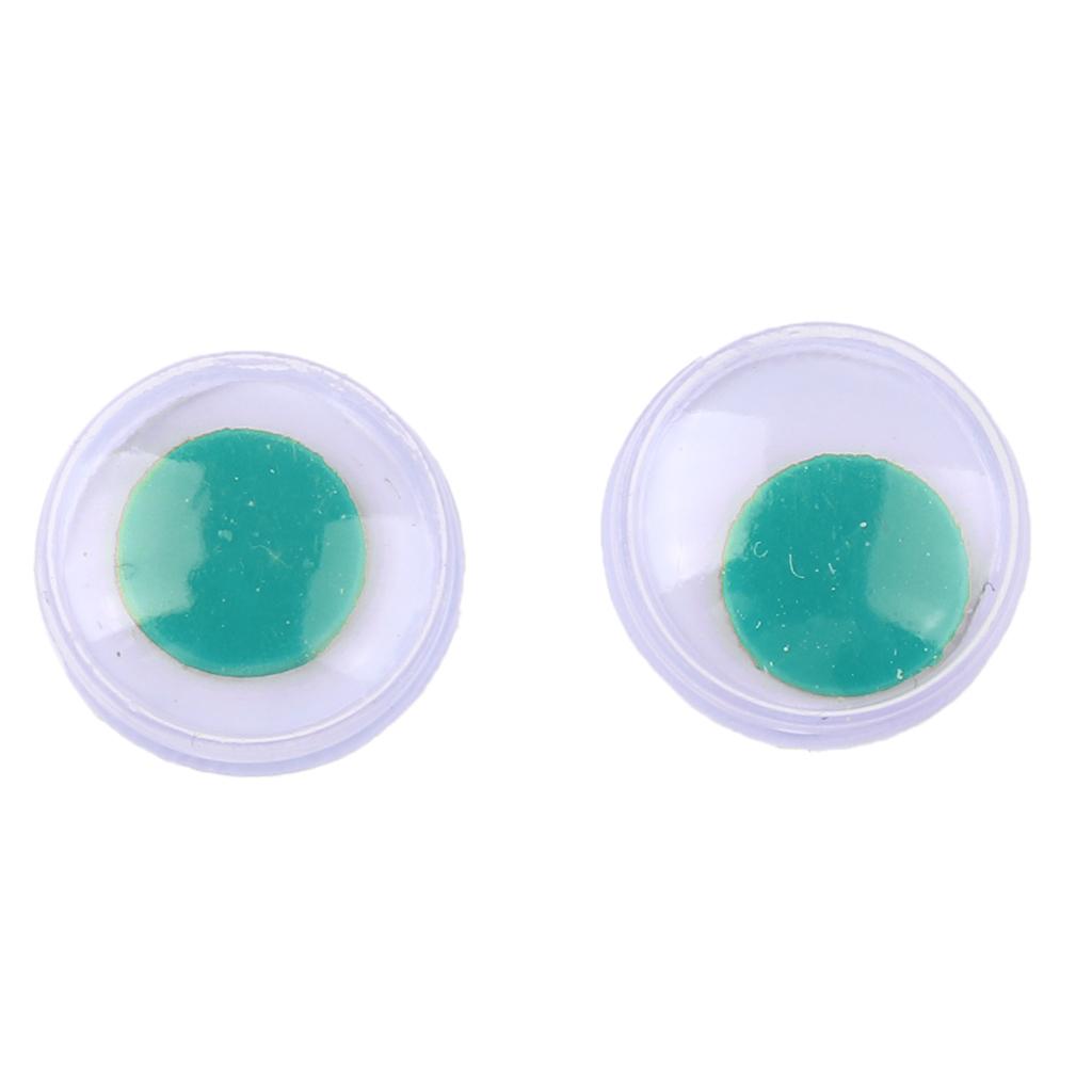 8mm Plastic Eyeballs Eyes for DIY Doll Toy Accessories Craft Supplies Green