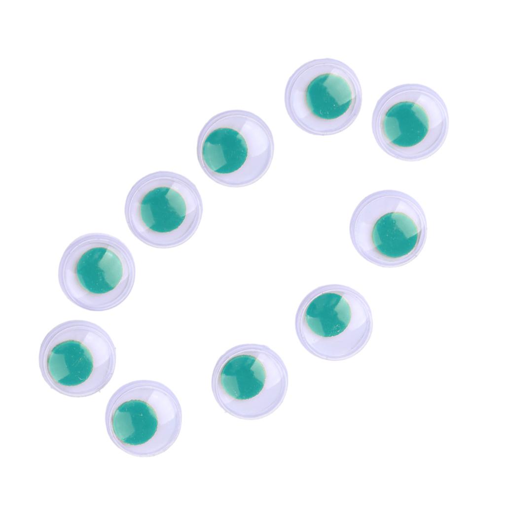 8mm Plastic Eyeballs Eyes for DIY Doll Toy Accessories Craft Supplies Green
