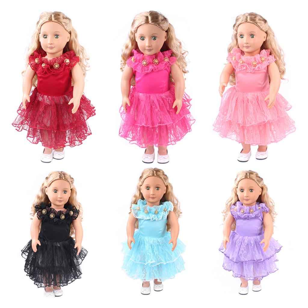 Sweet Doll Clothing Tulle Dress Skirt for 18'' American Doll Rosy