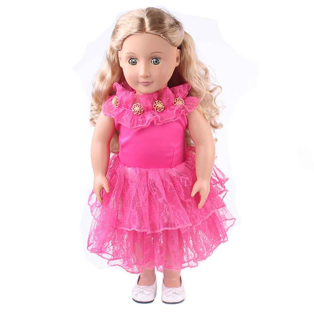 Sweet Doll Clothing Tulle Dress Skirt for 18'' American Doll Rosy