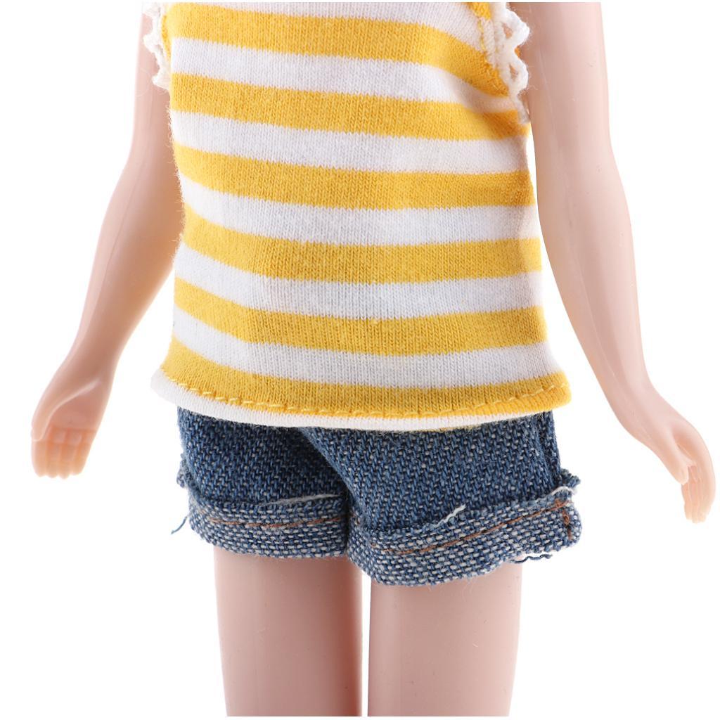 Flexible 19 Joints Nude Body & Clothes Suit for 12 Blythe Doll Costom Use"