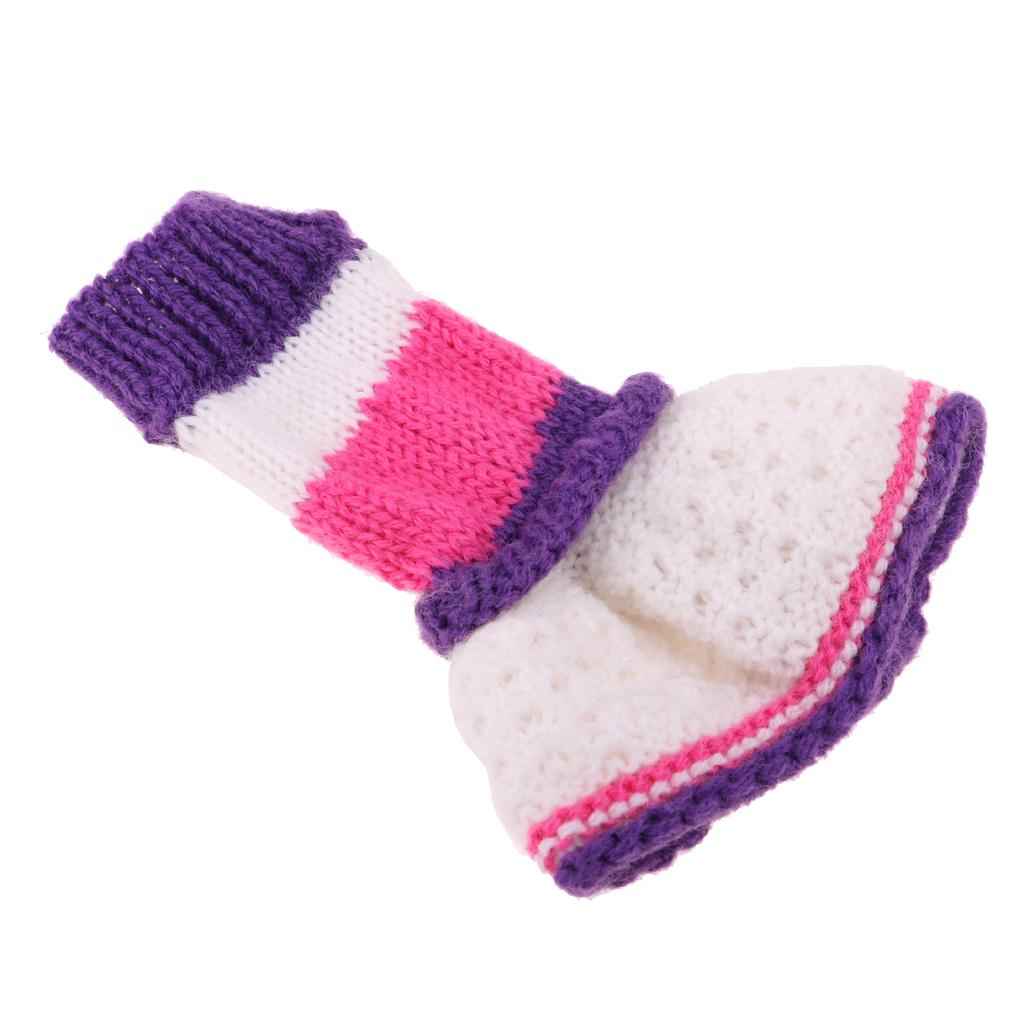 New Doll Clothes Striped Sweater Dress Knitted Woven  For 1/6 Doll Toy