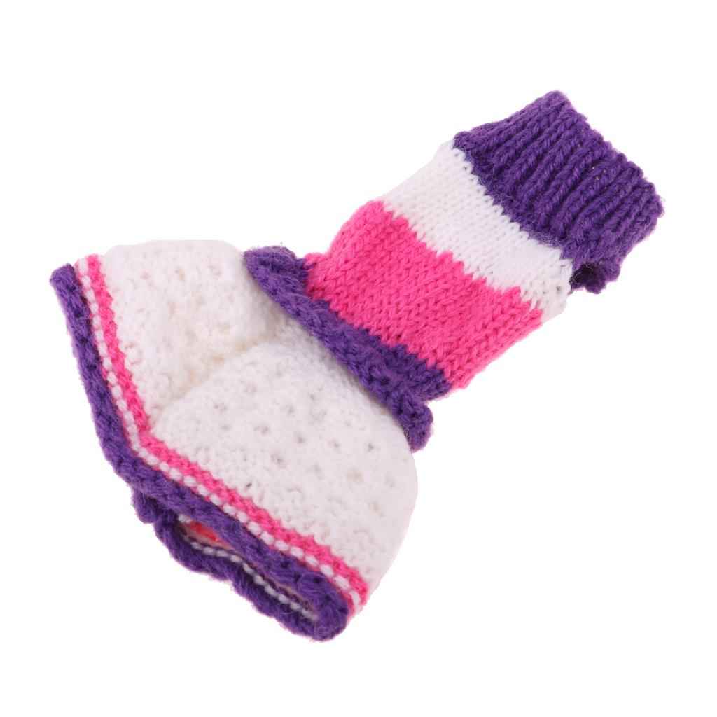 New Doll Clothes Striped Sweater Dress Knitted Woven  For 1/6 Doll Toy