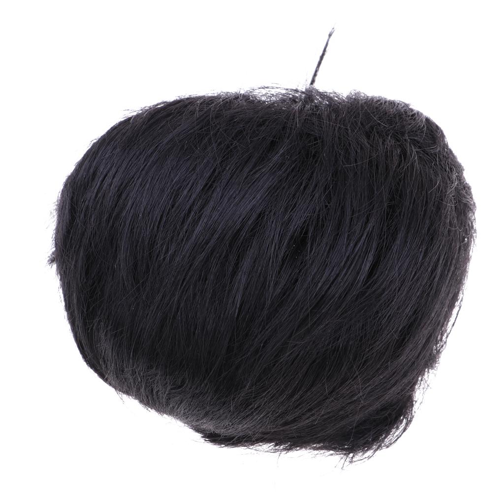 Fashion BJD Doll Wigs Short Hair DIY Making for Uncle Doll Accs Black