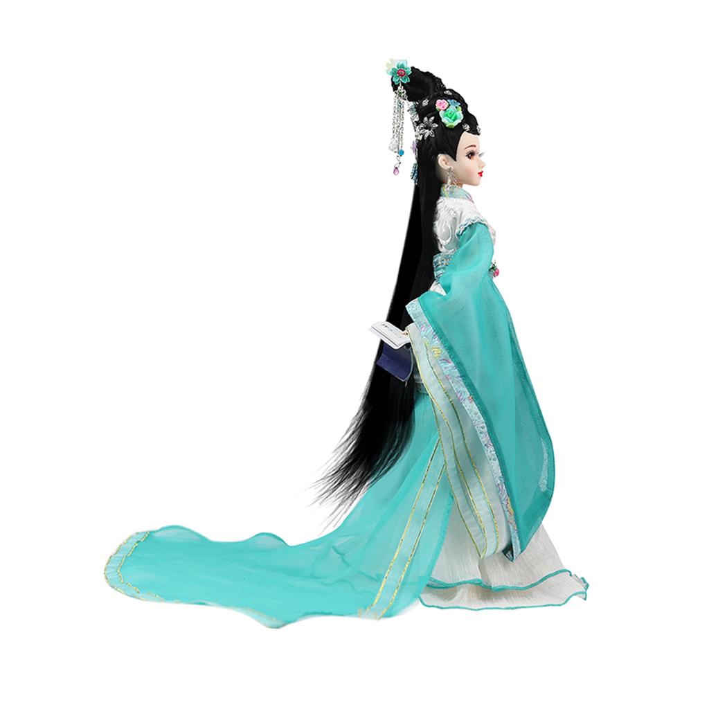 14inch Chinese Ancient Doll 14 Joints Moveable Chinese Poetess Doll Kids Toy