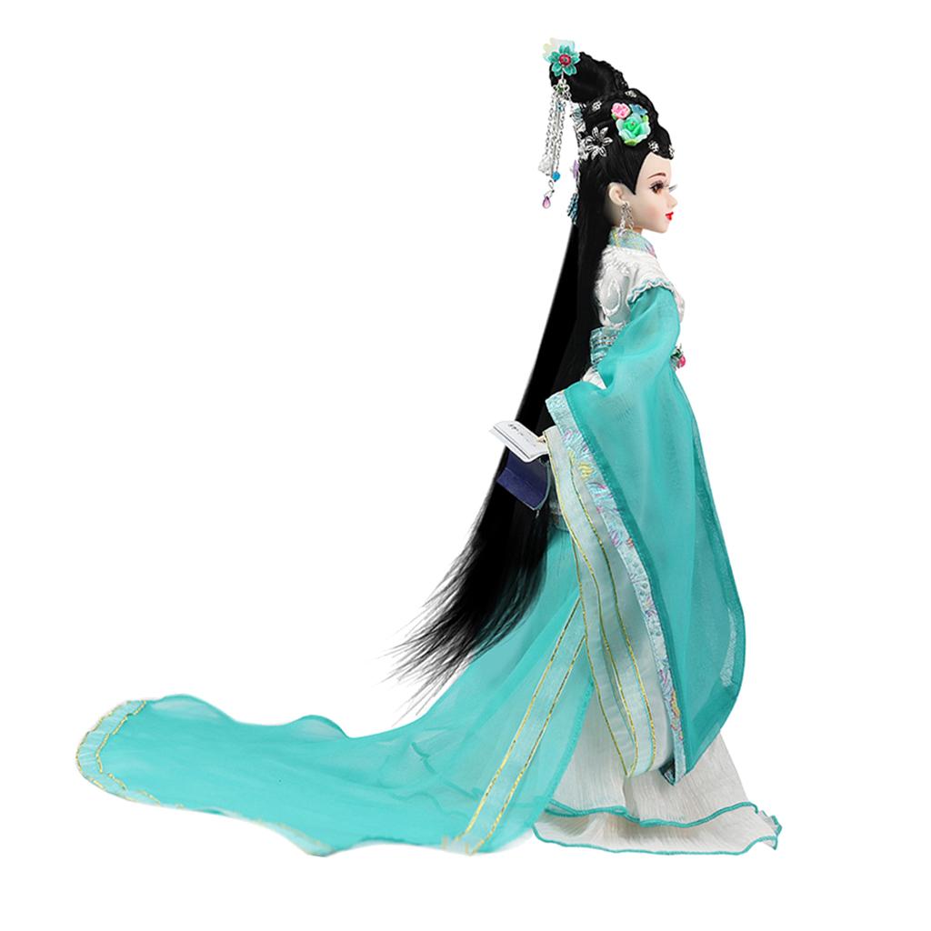 14inch Chinese Ancient Doll 14 Joints Moveable Chinese Poetess Doll Kids Toy