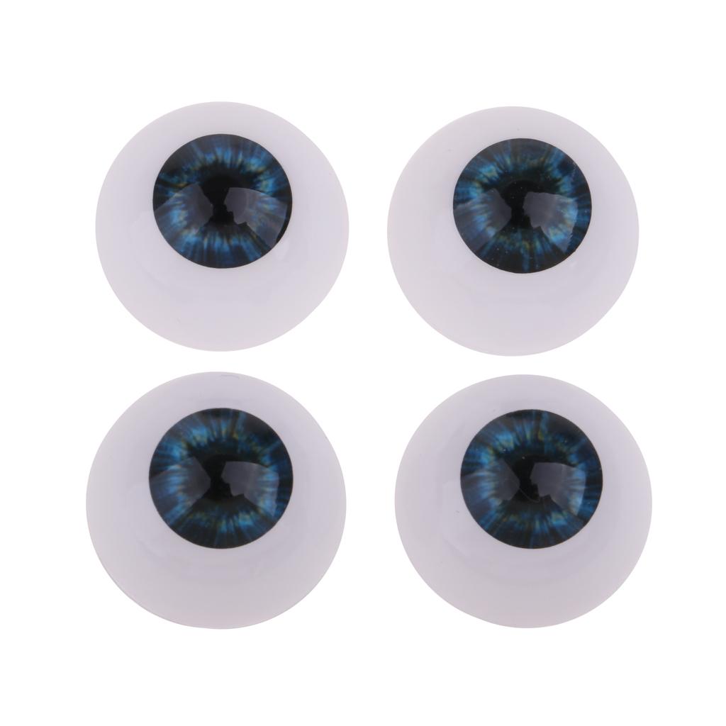 22mm Acrylic Eyeballs Eyes for Newborn Baby Doll BJD Doll Accs DIY Dark Blue