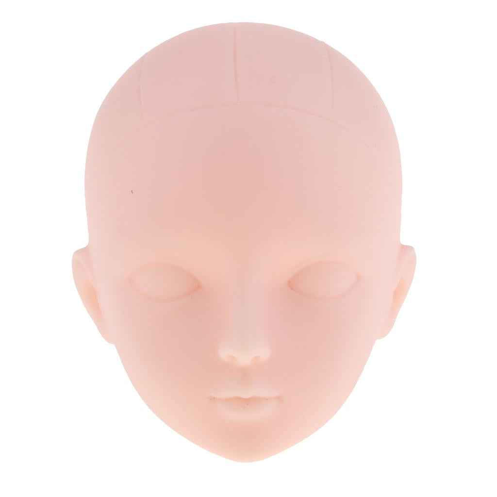 Normal Skin Tone Unpainted Girls Doll Heads For 1/6 BJD Dolls Headsculpt Model