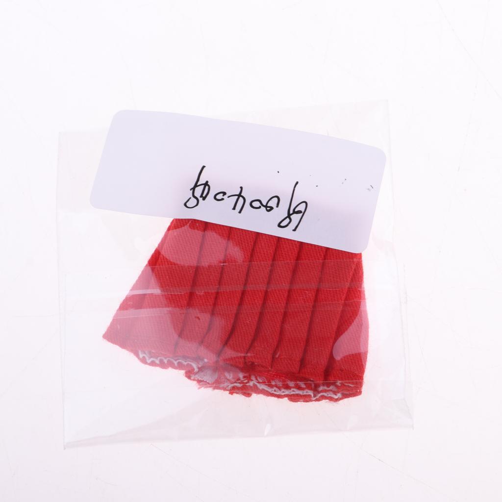 Handmade Pleated Skirt for OB11 Mini Blythe Doll Dress Up Accessory Red