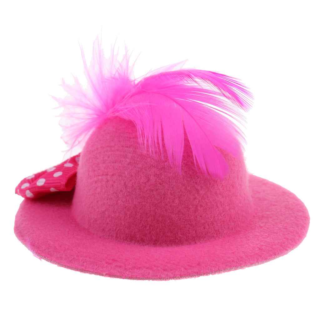 6Pcs Fashion Lady Bowler Doll Hat Caps for28-30cm Barbie Doll Clothes Accs