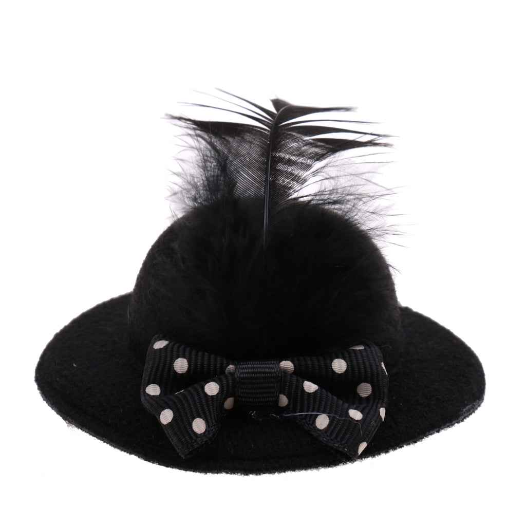 6Pcs Fashion Lady Bowler Doll Hat Caps for28-30cm Barbie Doll Clothes Accs