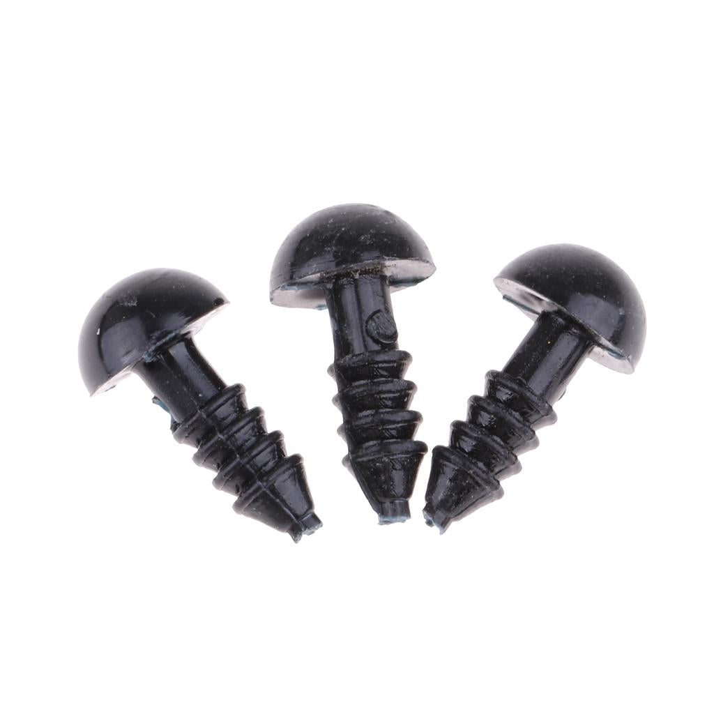 300 Pieces 10mm Plastic Safety Eyes for Teddy Bear Animals Doll Making DIY