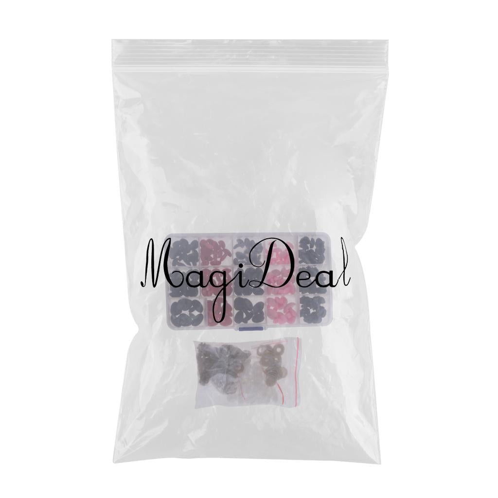 132 Pieces Plastic Safety Noses for Bear Animals Dolls Crafts DIY Making