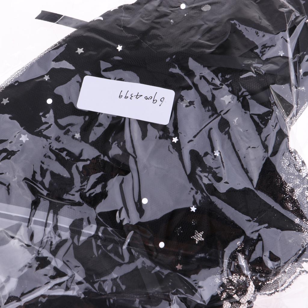 Lovely Black Doll Dress Skirt for 60cm Night Lolita Doll Clothes Accessories