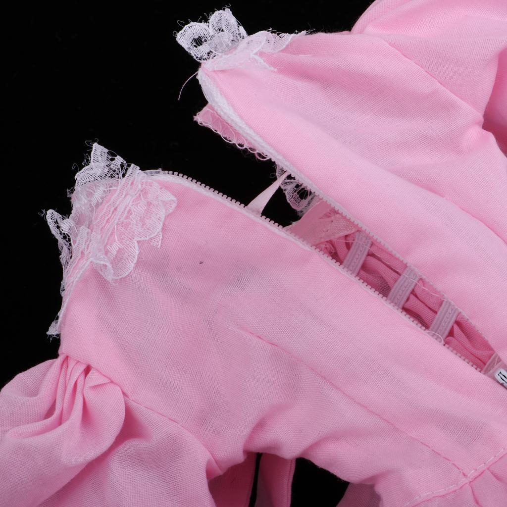 Adorable Princess Dress With Headdress For 1/3 Night Lolita Girl Dolls Pink