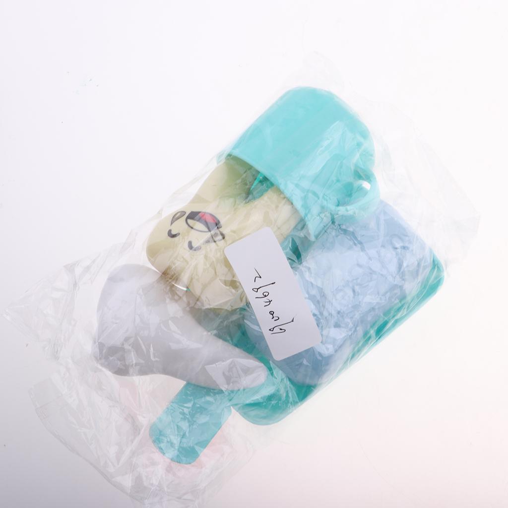 6Pcs Household Toiletries Toothbrush Teeth Soap for 25cm Mellchan Doll Green
