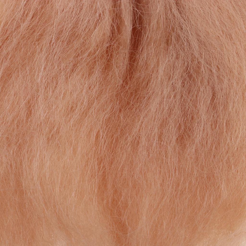 23cm DIY Wig Straight Hair for Newborn Baby Doll Accs DIY Making Golden