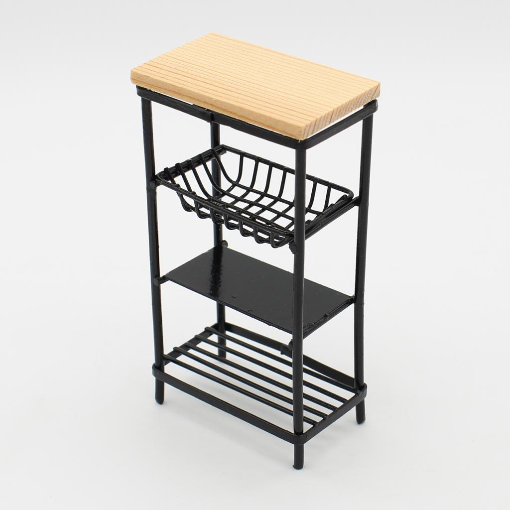 1/12 Dollhouse Furniture Miniatures Oven Dishes Rack Kitchenware Decoration