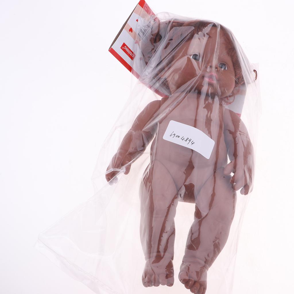 30cm Vinyl Lifelike Baby Doll African-American Doll Nude Baby Doll Model