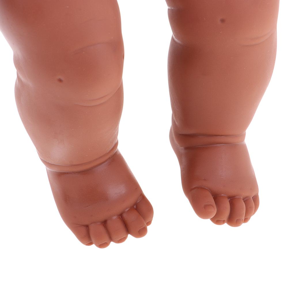 30cm Vinyl Lifelike Baby Doll African-American Doll Nude Baby Doll Model