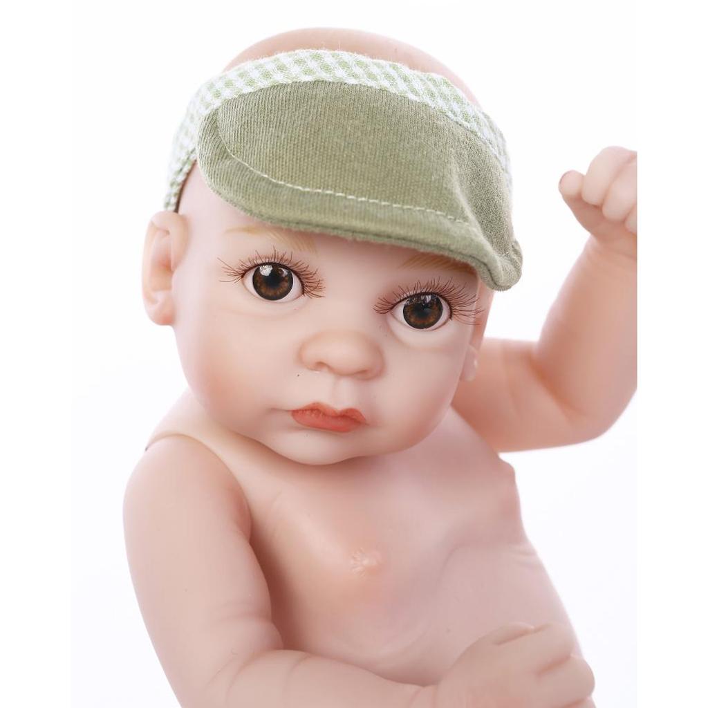 27cm Lifelike Vinyl Boy Baby Doll Costumed Newborn Girl Kid Learning Toy #2
