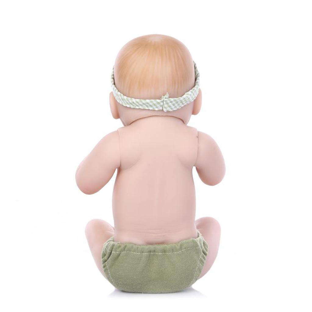 27cm Lifelike Vinyl Boy Baby Doll Costumed Newborn Girl Kid Learning Toy #2