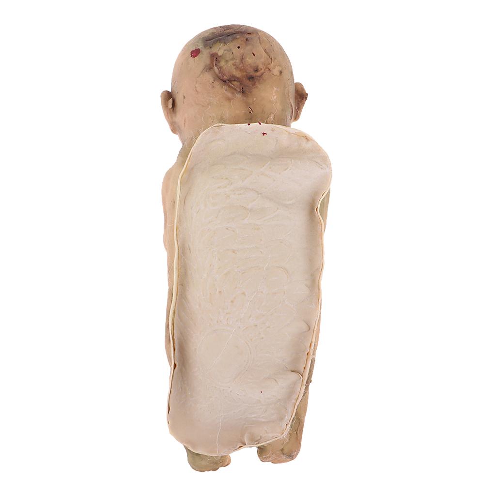 Evil Baby Zombie Doll Scary Nude Sleeping Baby Doll Halloween Party Decor