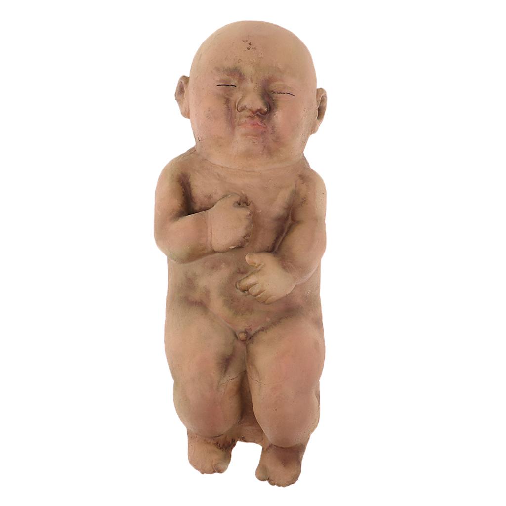 Evil Baby Zombie Doll Scary Nude Sleeping Baby Doll Halloween Party Decor
