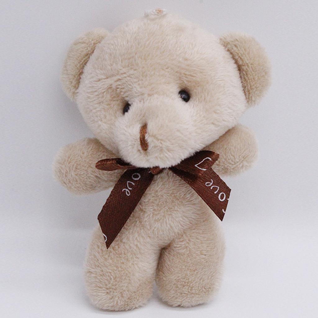 Cute 1/3 Doll Plush Mini Little Bear Toy Bed Sofa Doll Accessory Beige