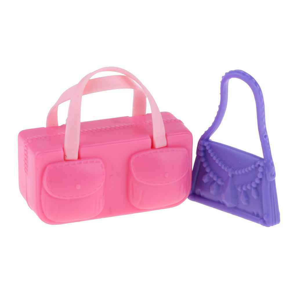 Set Of 8 Doll Handbag Mixed Style Purses Crossbody Bag For Fashion Girl Doll