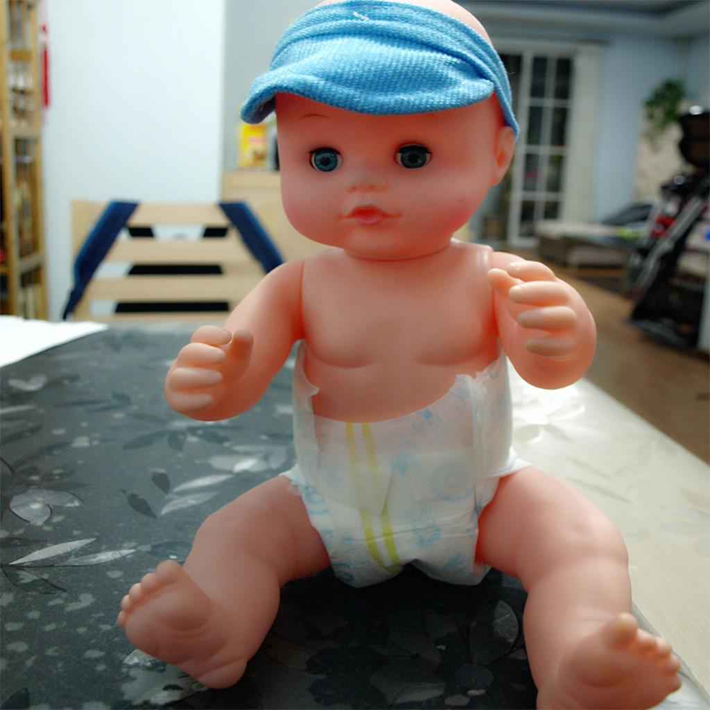 Blue Baby Doll Diapers Set Reusable Nappy Pants for 18'' American Doll