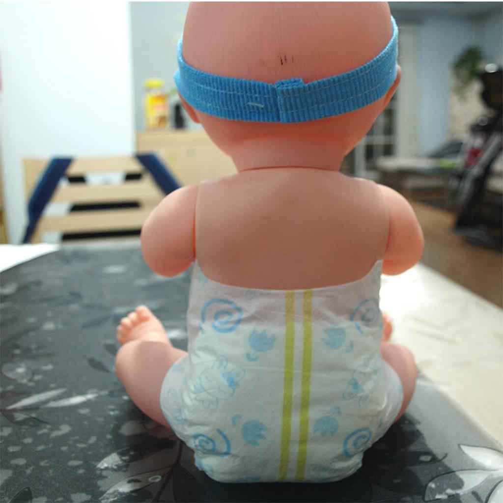 Blue Baby Doll Diapers Set Reusable Nappy Pants for 18'' American Doll