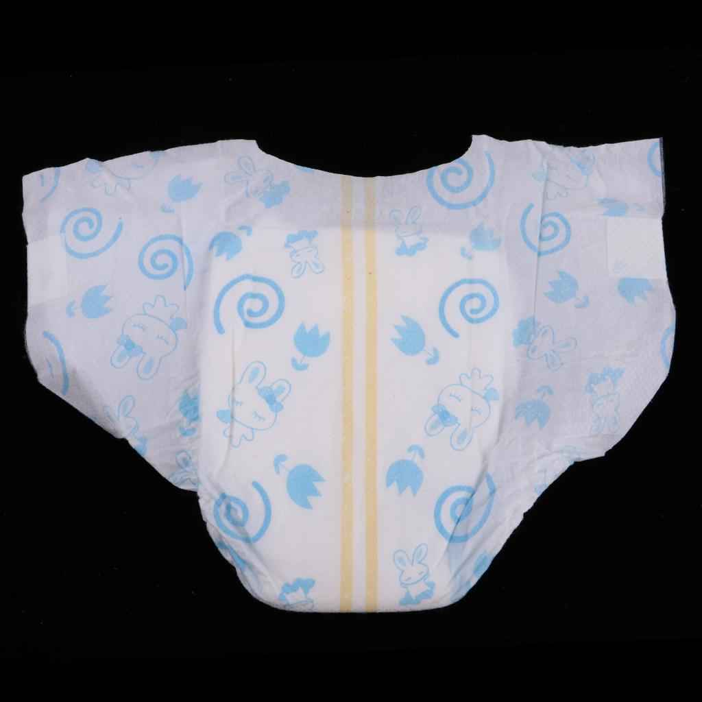 Blue Baby Doll Diapers Set Reusable Nappy Pants for 18'' American Doll