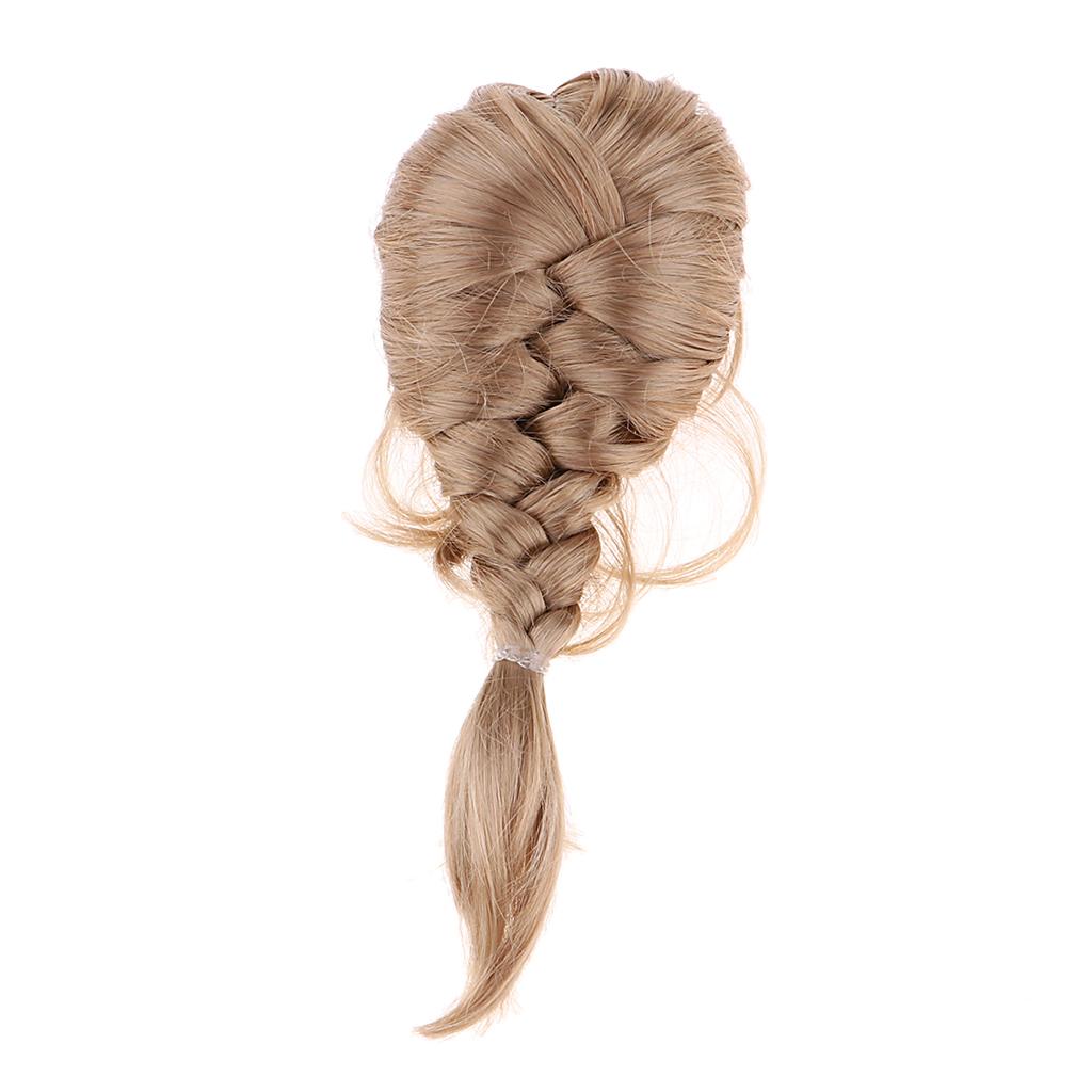 Adorable Mini Dolls Hair Centipede Braid Wig Hairpiece For 1/8 BJD Accessory