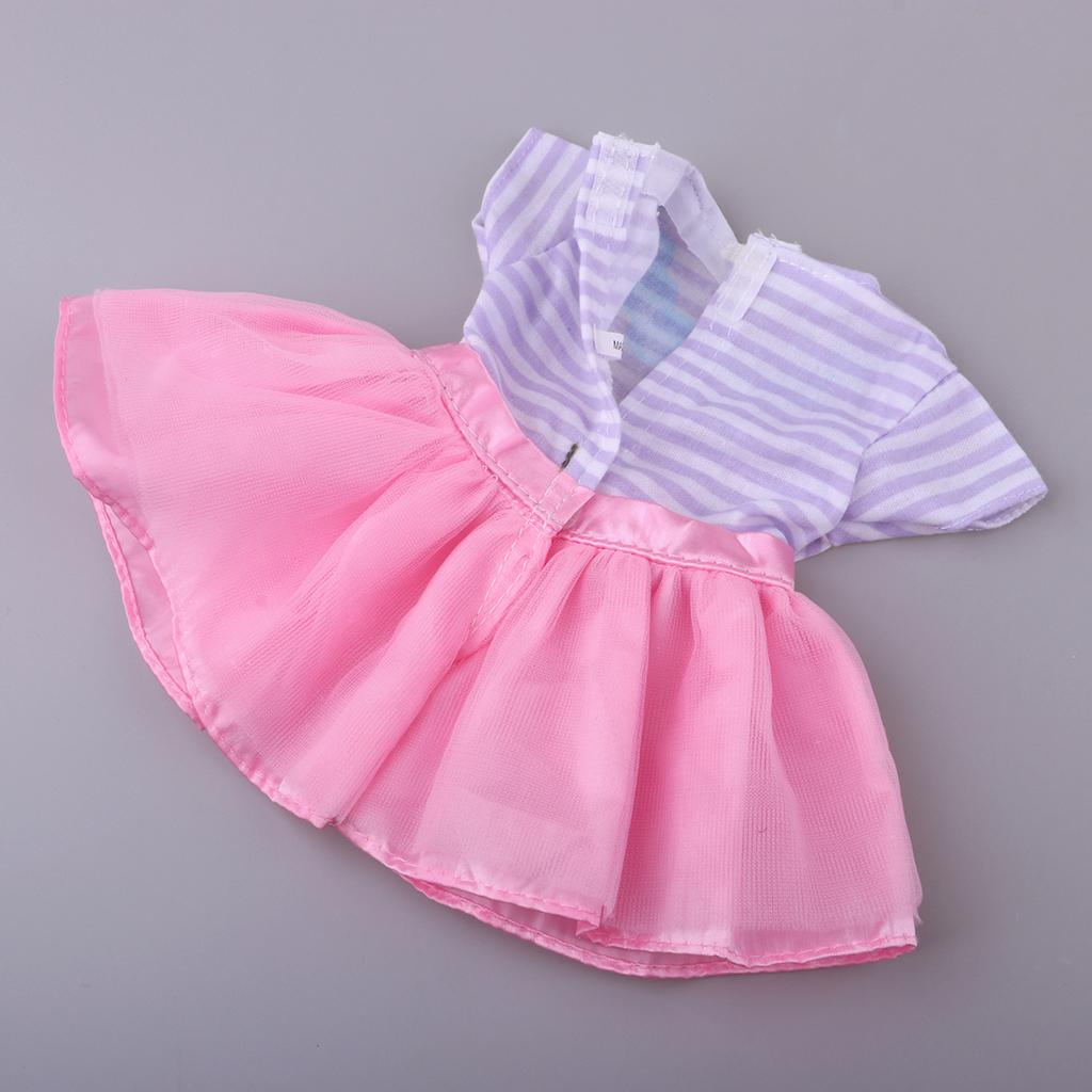 Handmade Fashion Dress Clothes Accessories for 16'' Salon Dolls Accs Pink