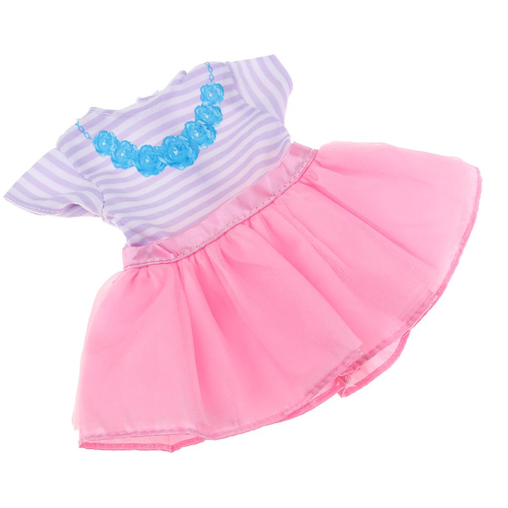 Handmade Fashion Dress Clothes Accessories for 16'' Salon Dolls Accs Pink