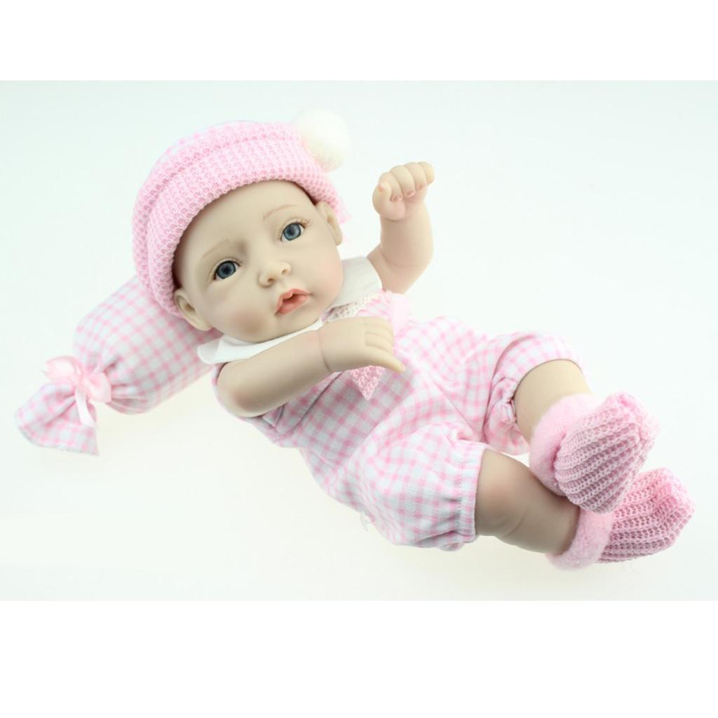 12inch Full Silicone Reborn Doll Newborn Twins Baby Girl Doll Birthday Gift