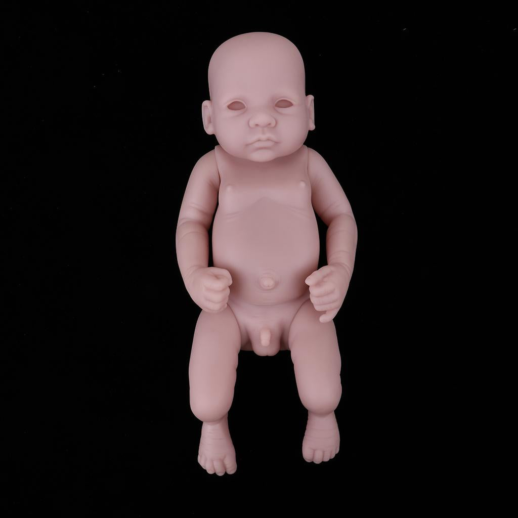 10inch Unpainted Full Body Vinyl Blank Doll Newborn Baby Boy Doll Mold