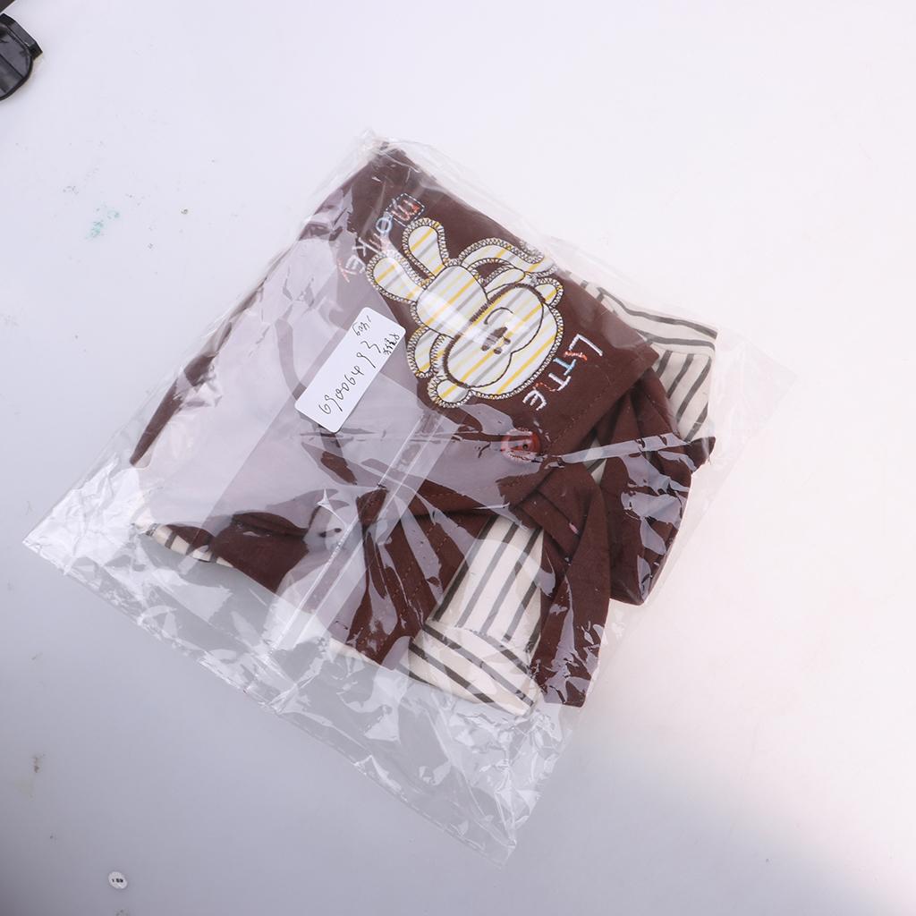 Cute Suspender Clothes Suit Brown for 22-23inch Reborn Doll Outfit Accessory