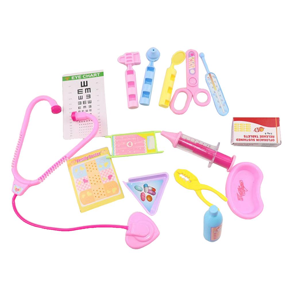 7 Pieces Doctor Kit Pretend Play Toy for Mellchen Doll Role Playset