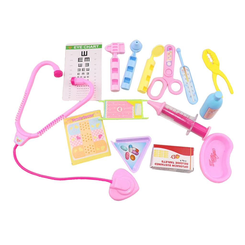7 Pieces Doctor Kit Pretend Play Toy for Mellchen Doll Role Playset