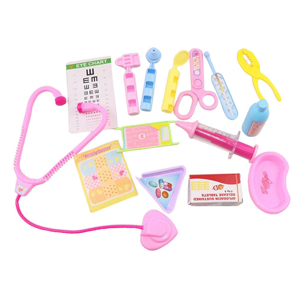 7 Pieces Doctor Kit Pretend Play Toy for Mellchen Doll Role Playset