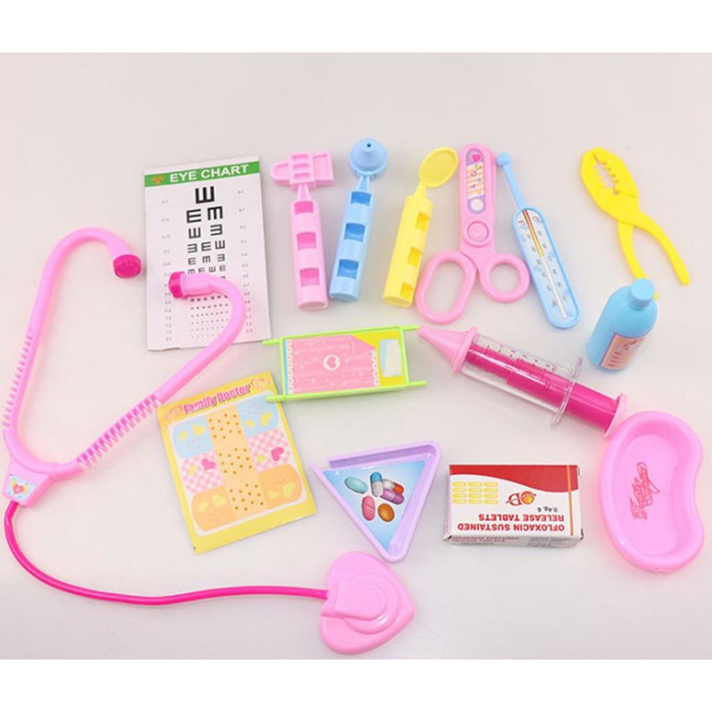 7 Pieces Doctor Kit Pretend Play Toy for Mellchen Doll Role Playset