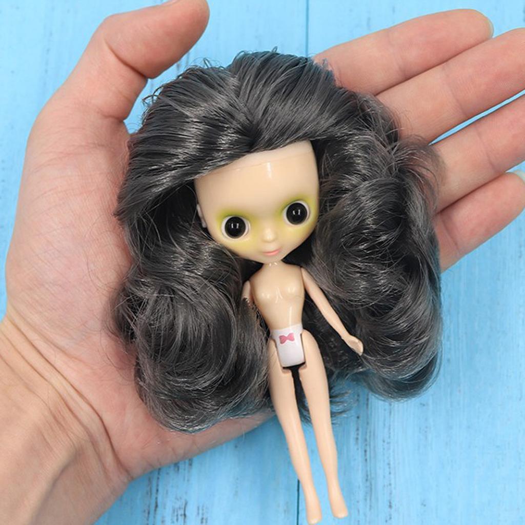 Acrylic Plastic Round Iris Eyes Black Eyeball For Mini Blythe Doll Accessory