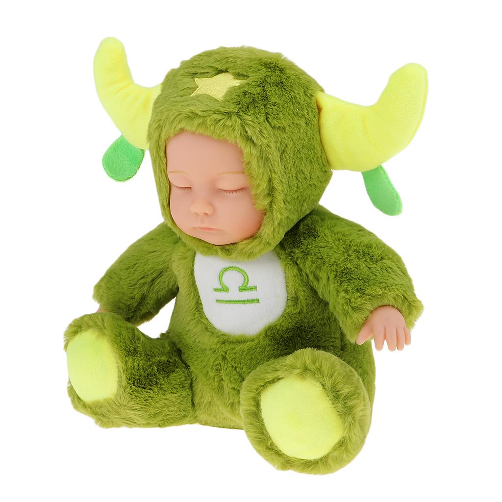 Cute 25cm Dolls 12 Constellation Sleeping Baby Doll Vinyl Face Libra